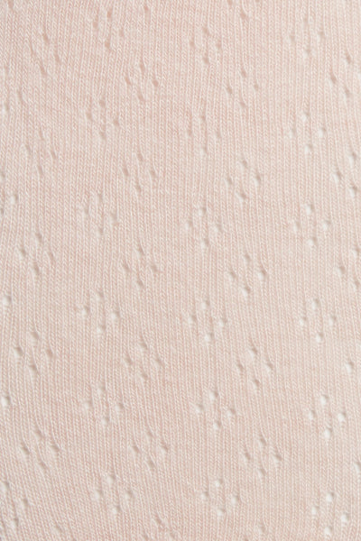 Baby pink eyelet tights