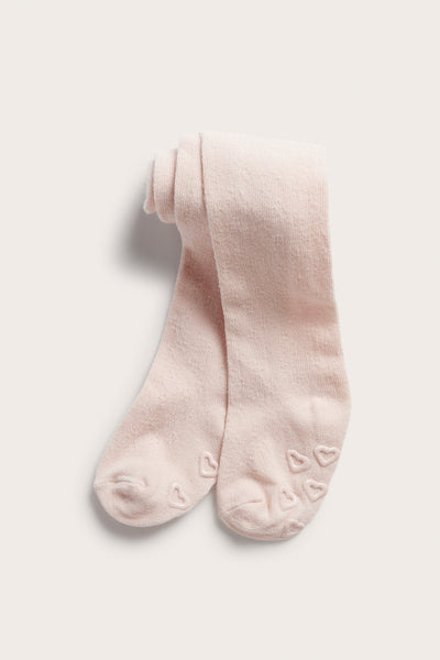Baby pink eyelet tights