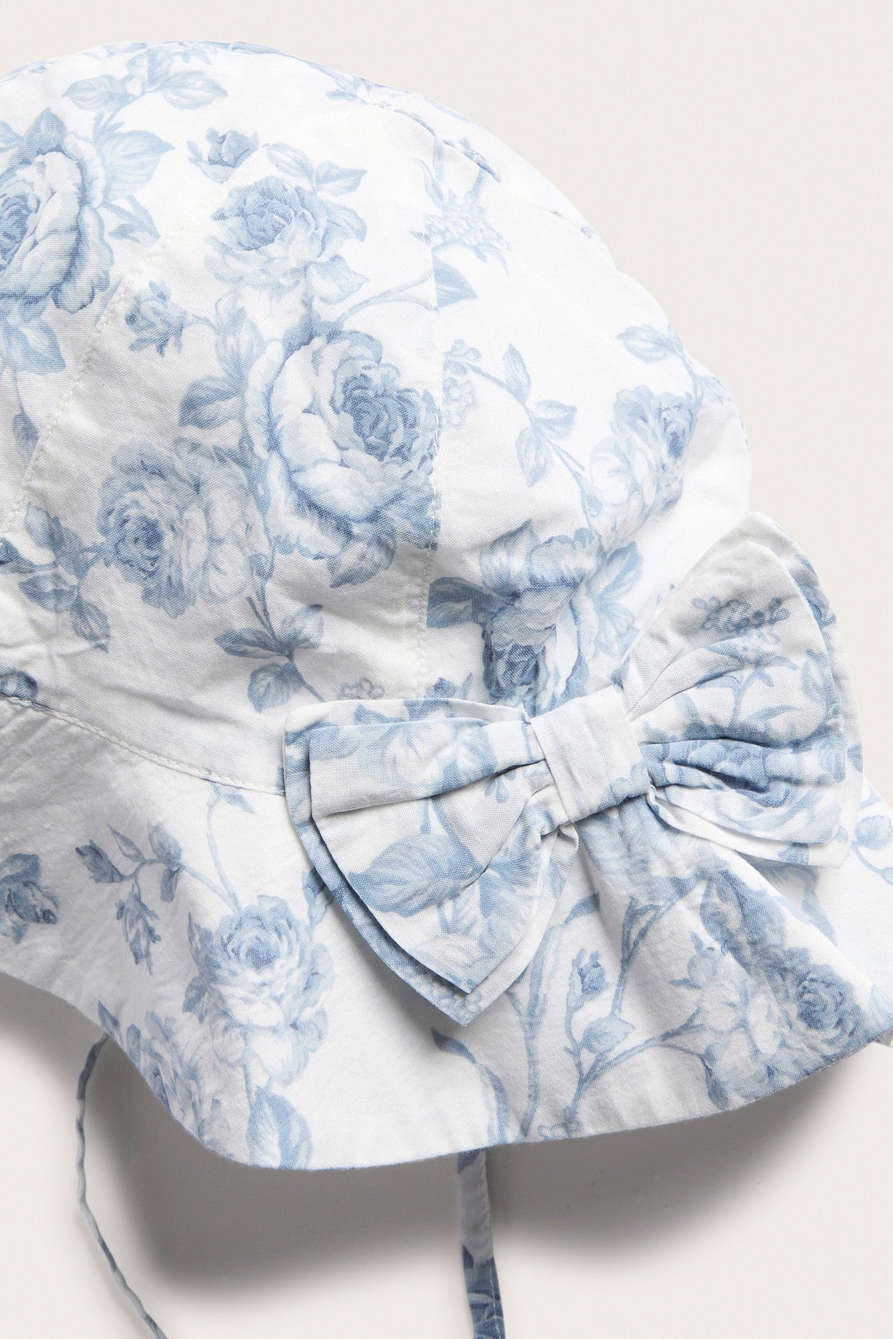 Baby floral sun hat with bow