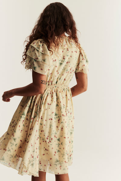 Women’s yellow wild strawberry dress