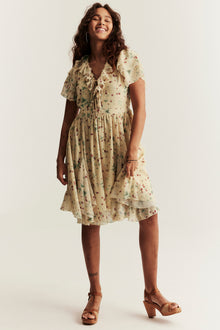 Women’s yellow wild strawberry dress