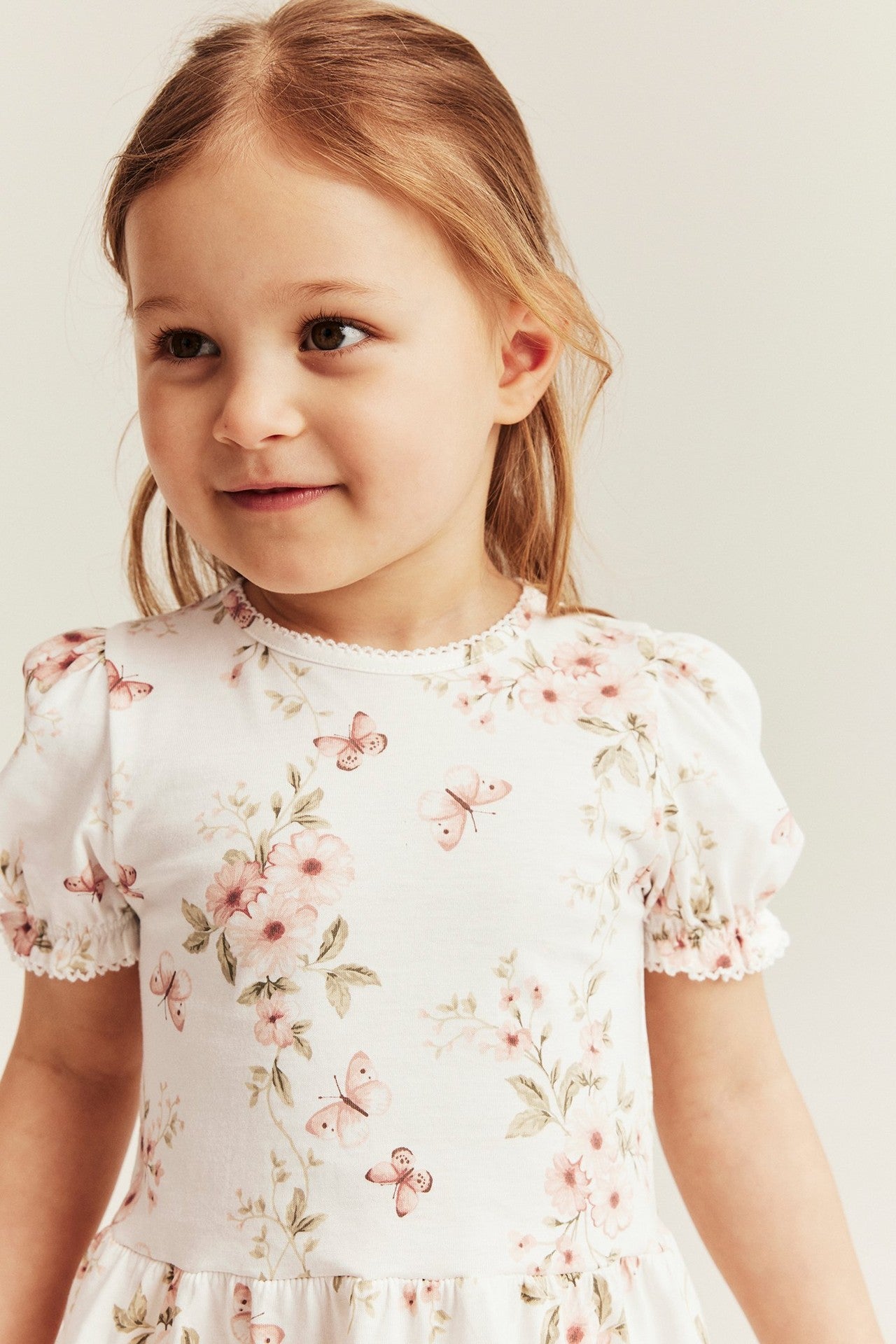Kids butterflies peplum top