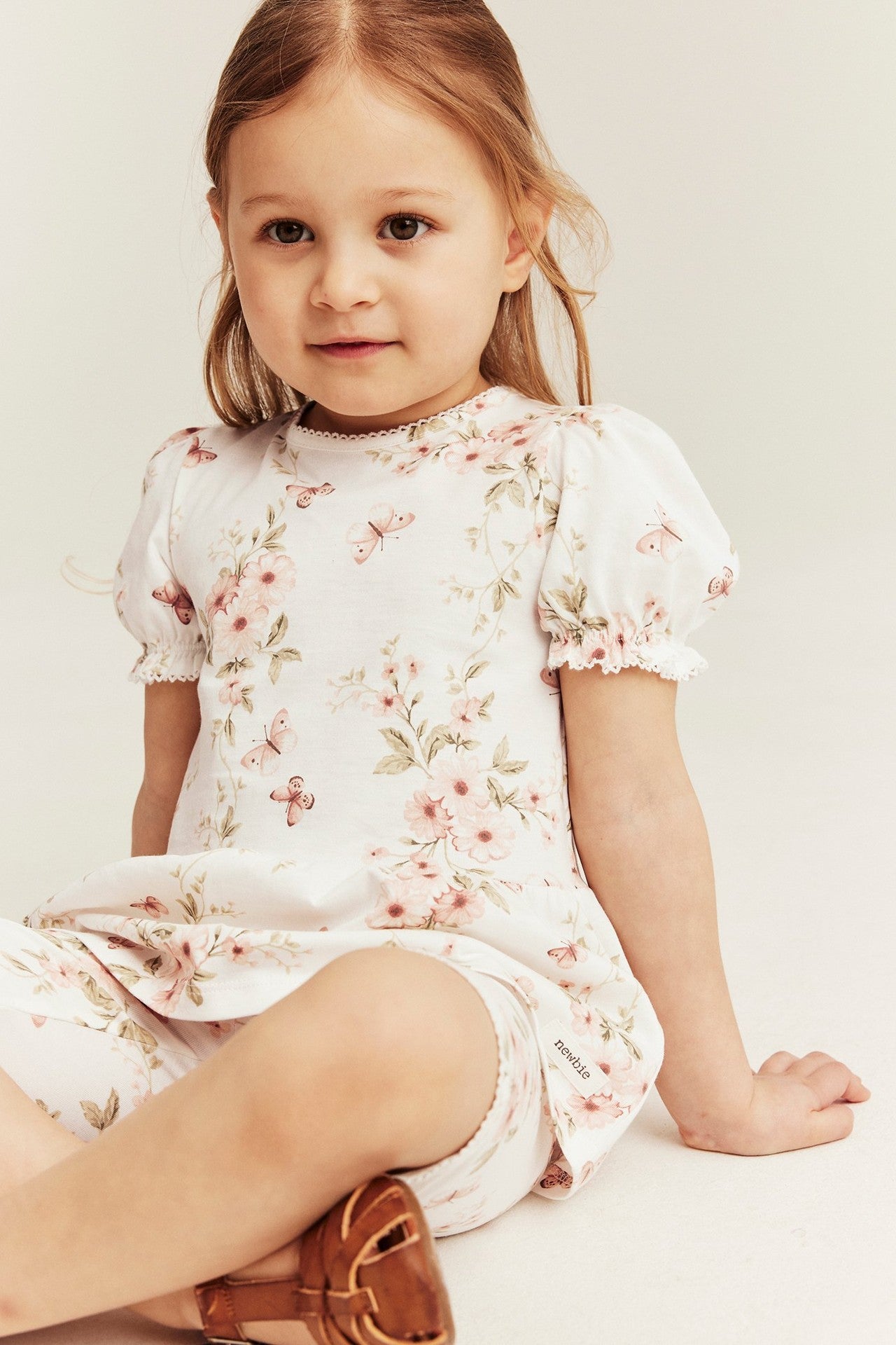 Kids butterflies peplum top
