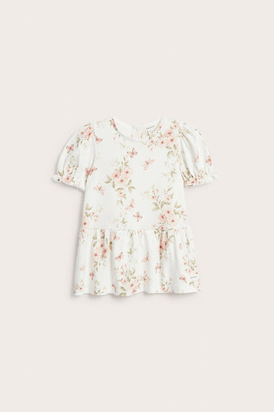 Kids butterflies peplum top