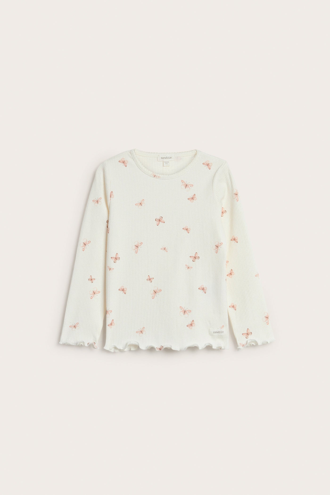 Baby & kids white top with butterfly print