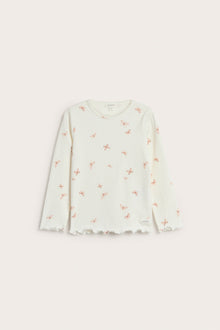 Baby & kids white top with butterfly print