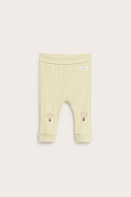 Baby yellow hot air balloon leggings