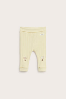 Baby yellow hot air balloon leggings