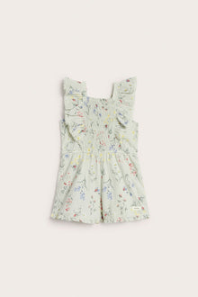 Kids floral woven jumpsuit