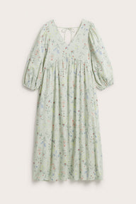 Women’s green floral cotton dress