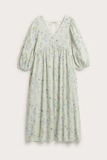 Women’s green floral cotton dress