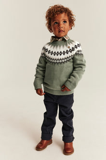 Baby & Kids green knitted jumper