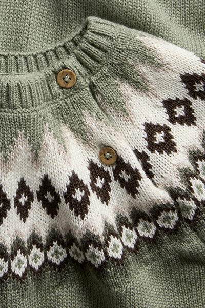 Baby & Kids green knitted jumper