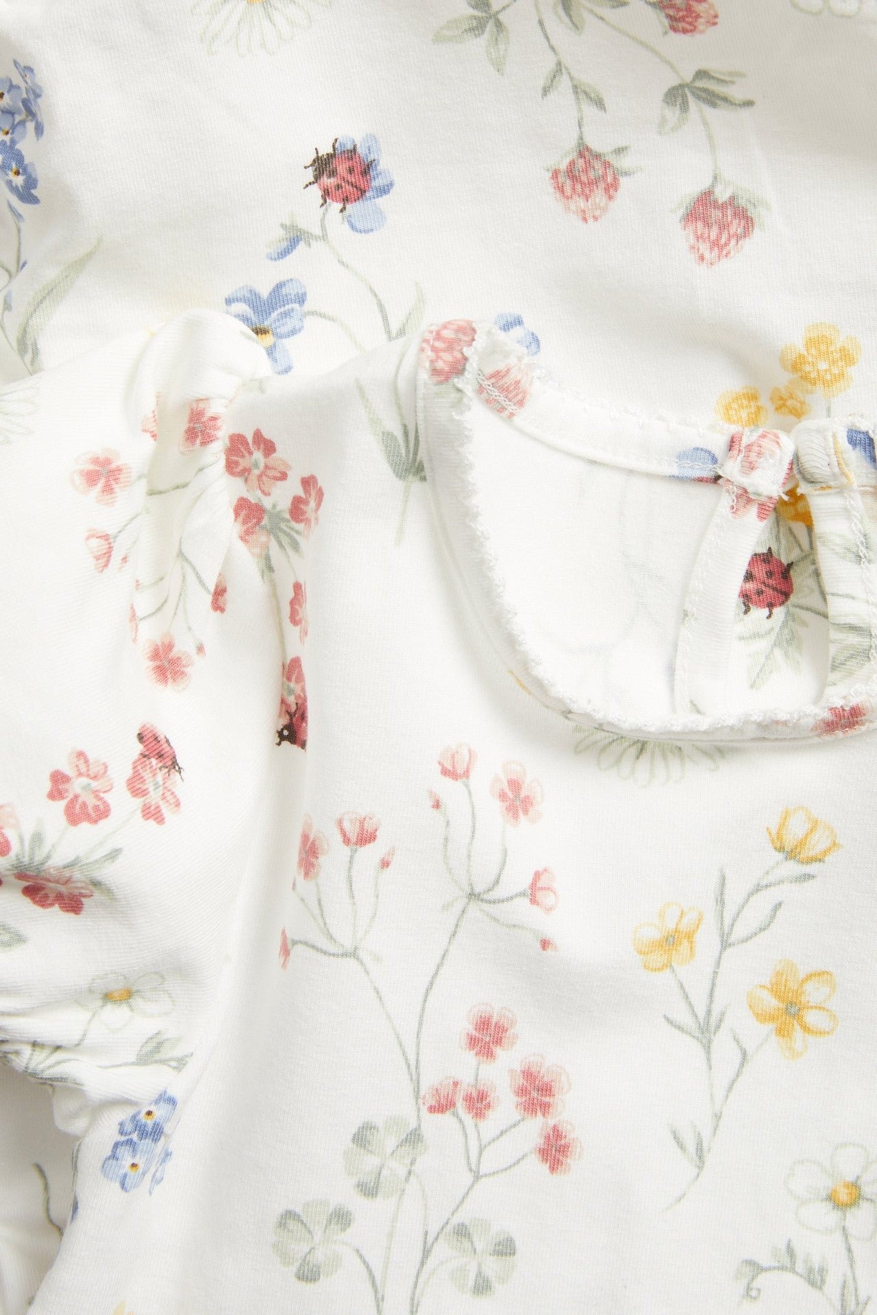 Baby floral body with puff sleeves