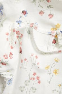 Baby floral body with puff sleeves