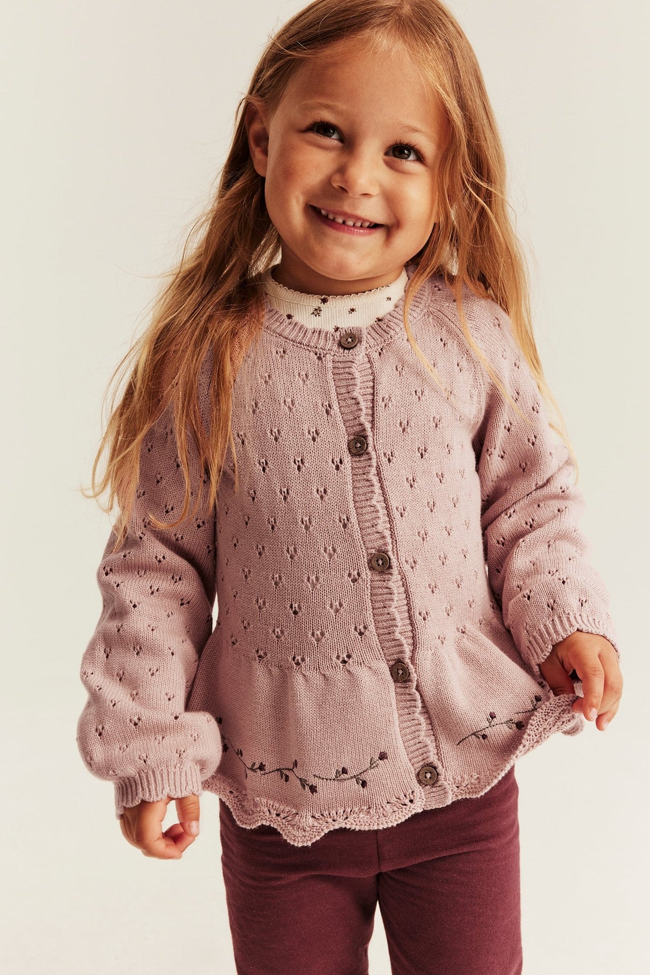 Baby & Kids embroidered knitted cardigan