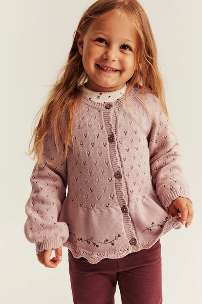 Baby & Kids embroidered knitted cardigan