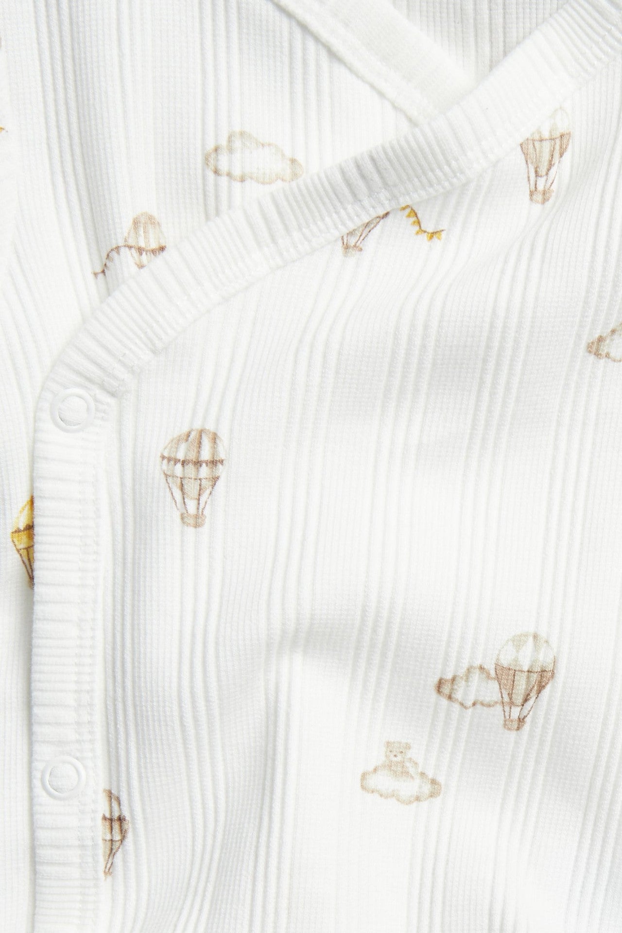 Baby bodysuit with hot air balloon motif
