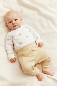 Baby bodysuit with hot air balloon motif