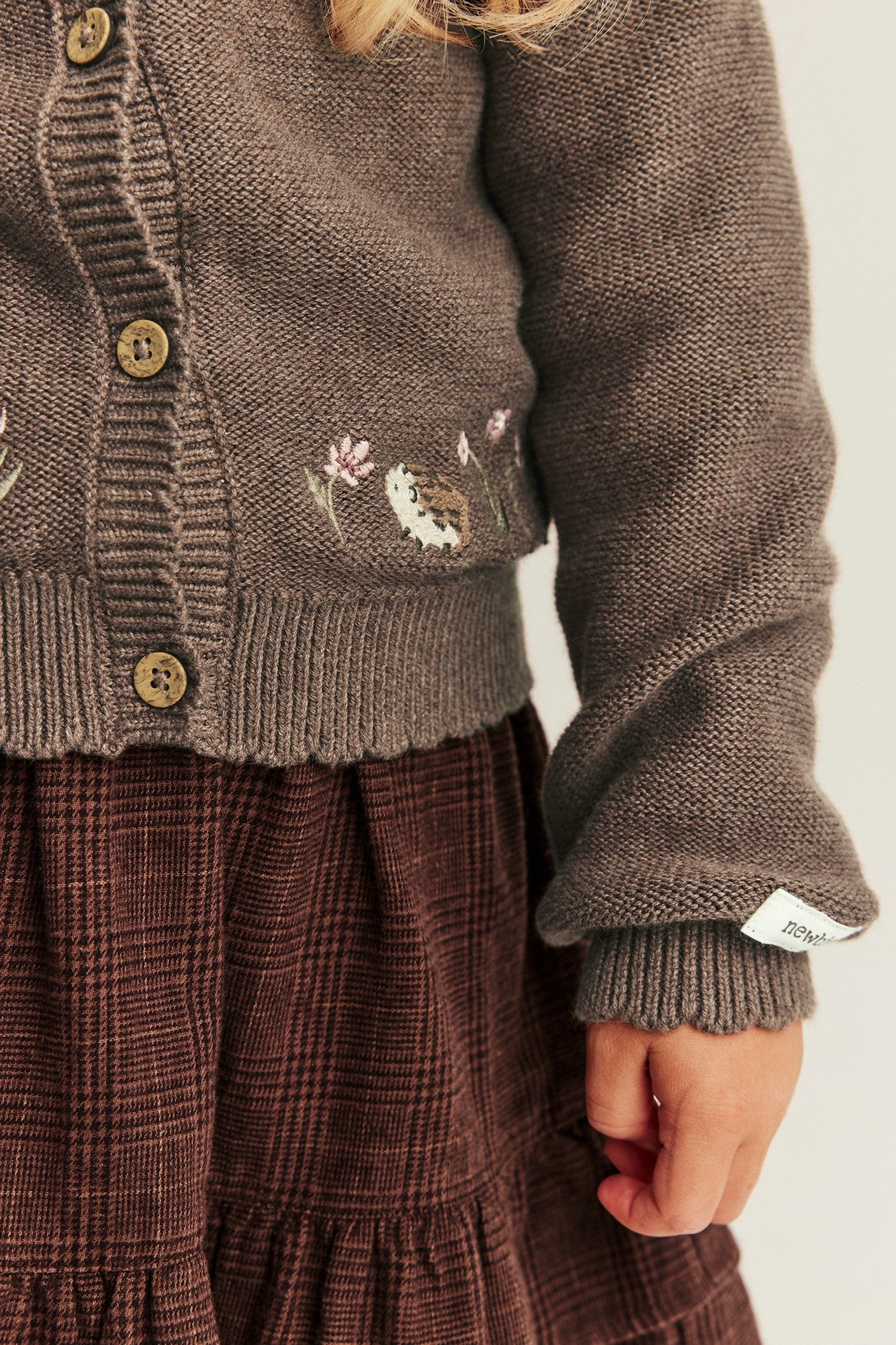 Baby & Kids brown knitted cardigan