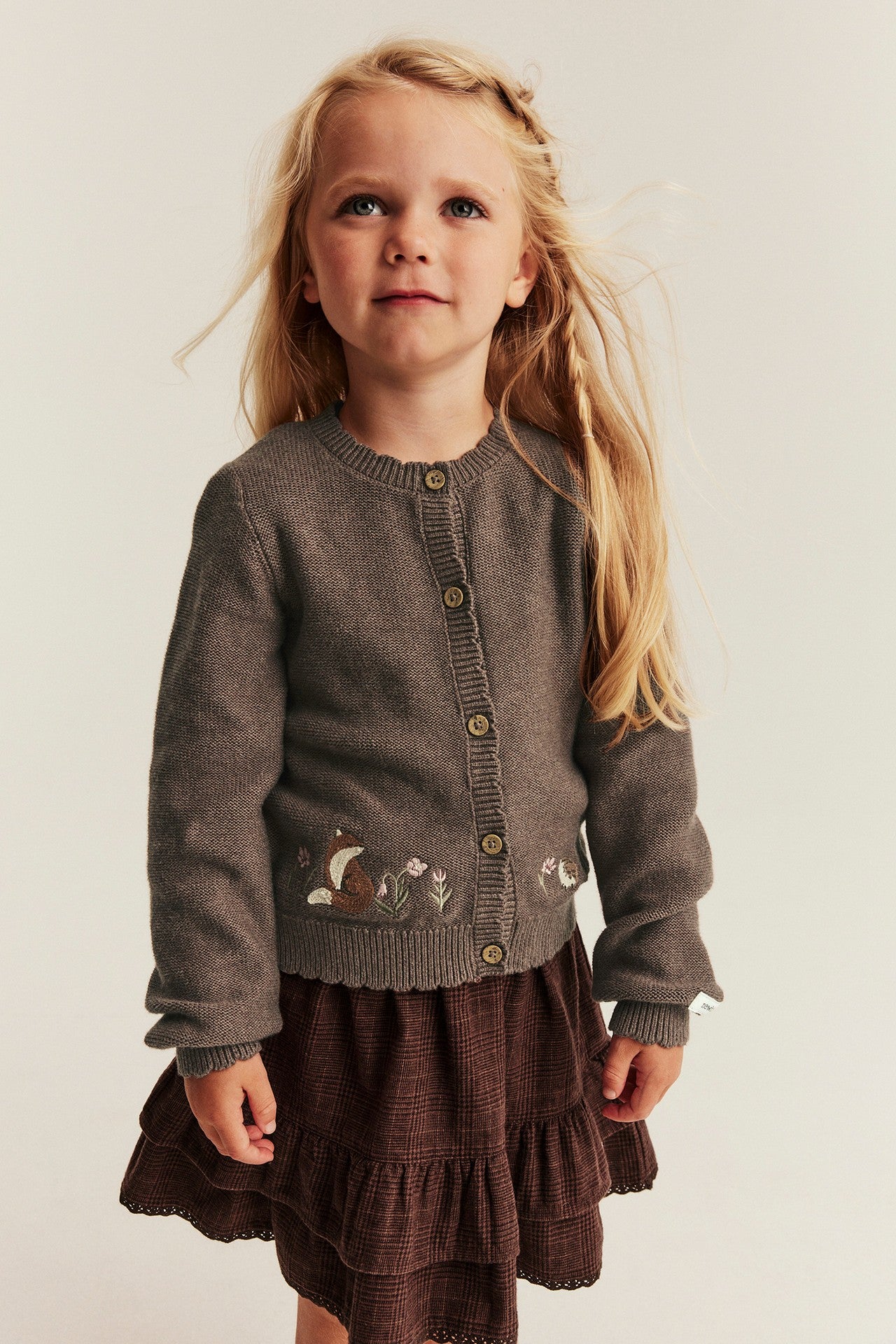 Baby & Kids brown knitted cardigan
