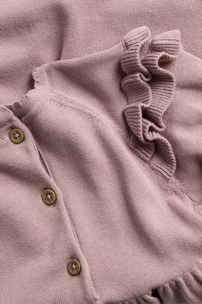 Kids pink frilled dress