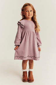 Kids pink frilled dress