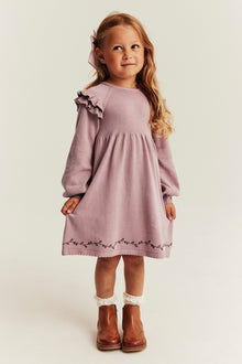 Kids pink frilled dress