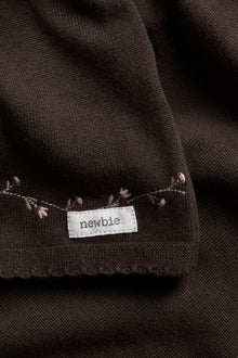 Kids brown frilled dress