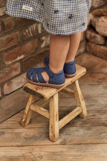 Kids blue leather strap sandal Hällevik
