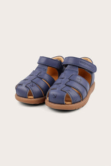 Kids blue leather strap sandal Hällevik