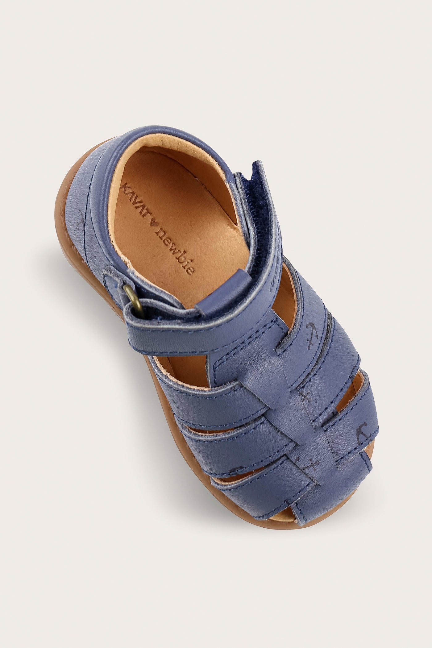 Kids blue leather strap sandal Hällevik