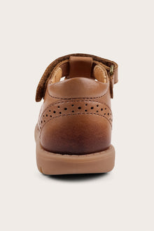 Kids brown leather strap sandal Hällevik