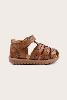 Kids brown leather strap sandal Hällevik