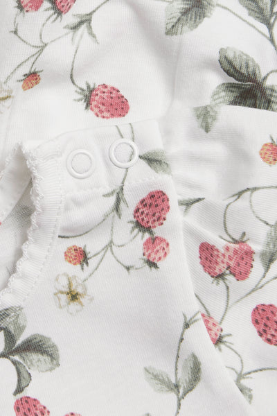 Baby wild strawberry peplum top