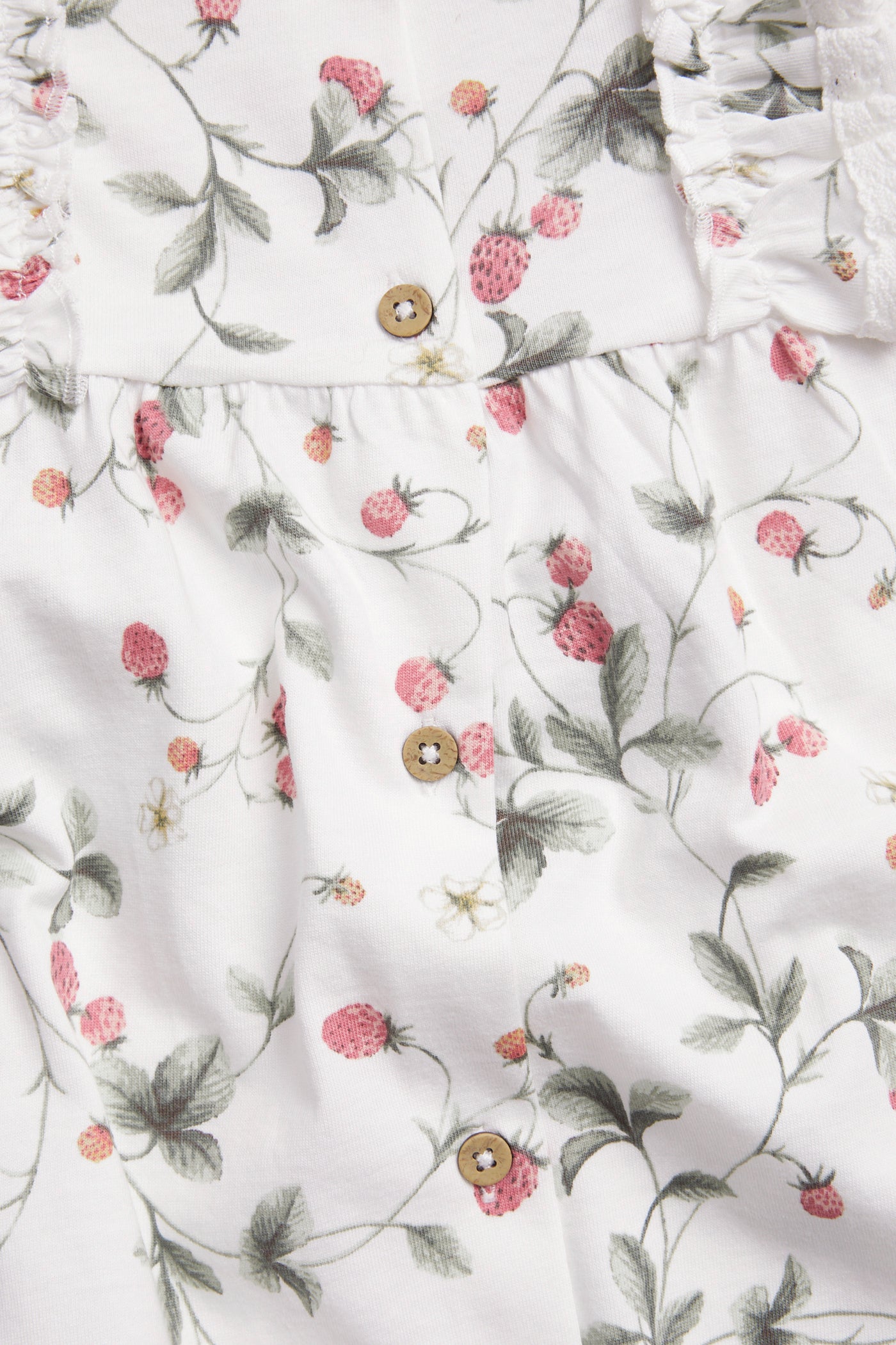 Baby wild strawberry romper