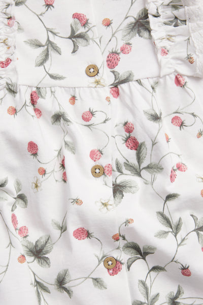 Baby wild strawberry romper