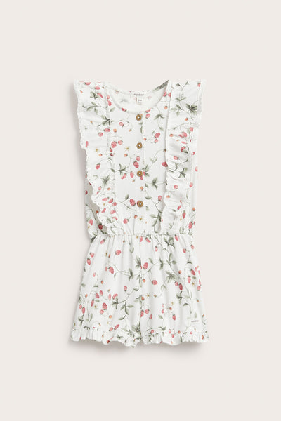 Kids wild strawberry jumpsuit