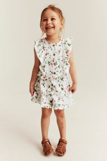 Kids wild strawberry jumpsuit