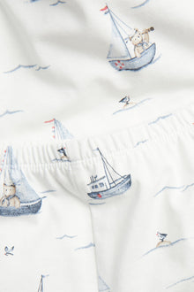 Kids sailing boat-themed pyjama set