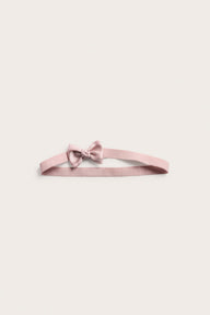 Baby pink hairband with satin bow