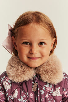 Baby & kids burgundy quilted floral jacket