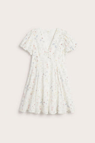 Women's white floral dress