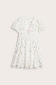 Women's white floral dress