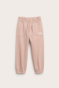 Kids jogging bottoms with lace details