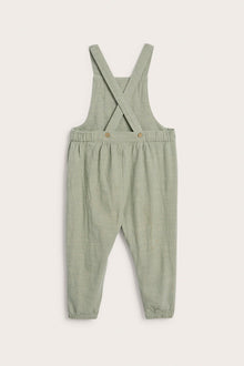 Baby green dinosaur dungarees