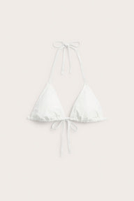 Women's white bikini top