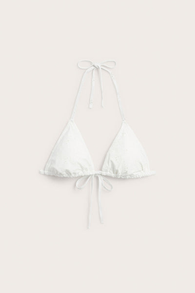 Women's white bikini top
