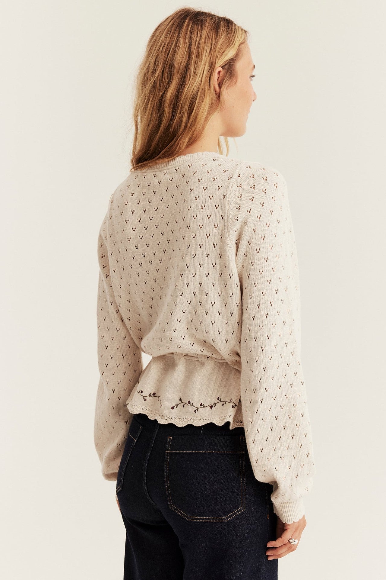 Women's floral cardigan