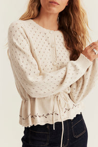 Women's floral cardigan